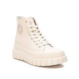 Sneakers con suola bold e cerniera beige