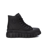 Sneakers con suola bold e cerniera nero