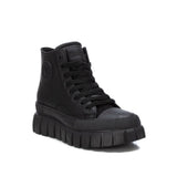 Sneakers con suola bold e cerniera nero