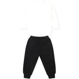 Completo due pezzi (felpa + pantalone Balur panna/nero