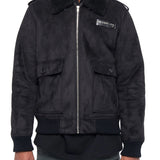 Montone zip Flood nero