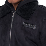 Montone zip Flood nero