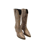 Stivale Edna stile cowboy oro