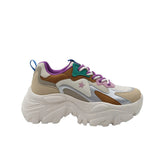 Sneakers chunky Megan con stella multicolor