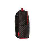 Zaino Raceway 3 con patch squalo grigio/rosso