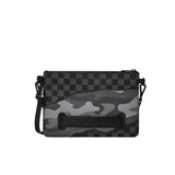 Pochette a tracolla Split  Up Camo Tear grigio/nero