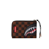 Portafogli Shark Paris con patch marrone/nero