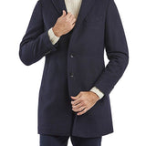 Cappotto con bottoni panno nero