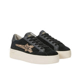 Sneakers Big Katy con inserti in suede nero