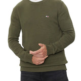 Maglione girocollo slim verde