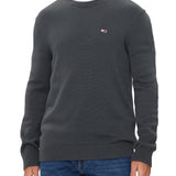 Maglione girocollo slim antracite