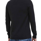 Maglione a girocollo slim essential nero