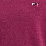 Maglione a girocollo slim essential bordeux