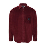 Camicia TJM in velluto a coste bordeaux