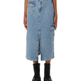 Gonna high midi claire denim medio