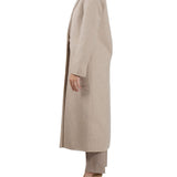 Cappotto monopetto lungo beige