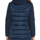 Parka con finto gilet staccabile blu