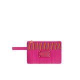 Pochette snake skin fucsia