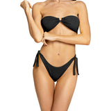 Bikini fascia anella pearl nero