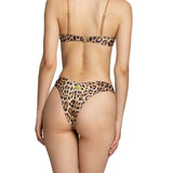 Bikini top arricciato slip V leo soul