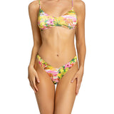 Bikini top arricciato slip V eden soul