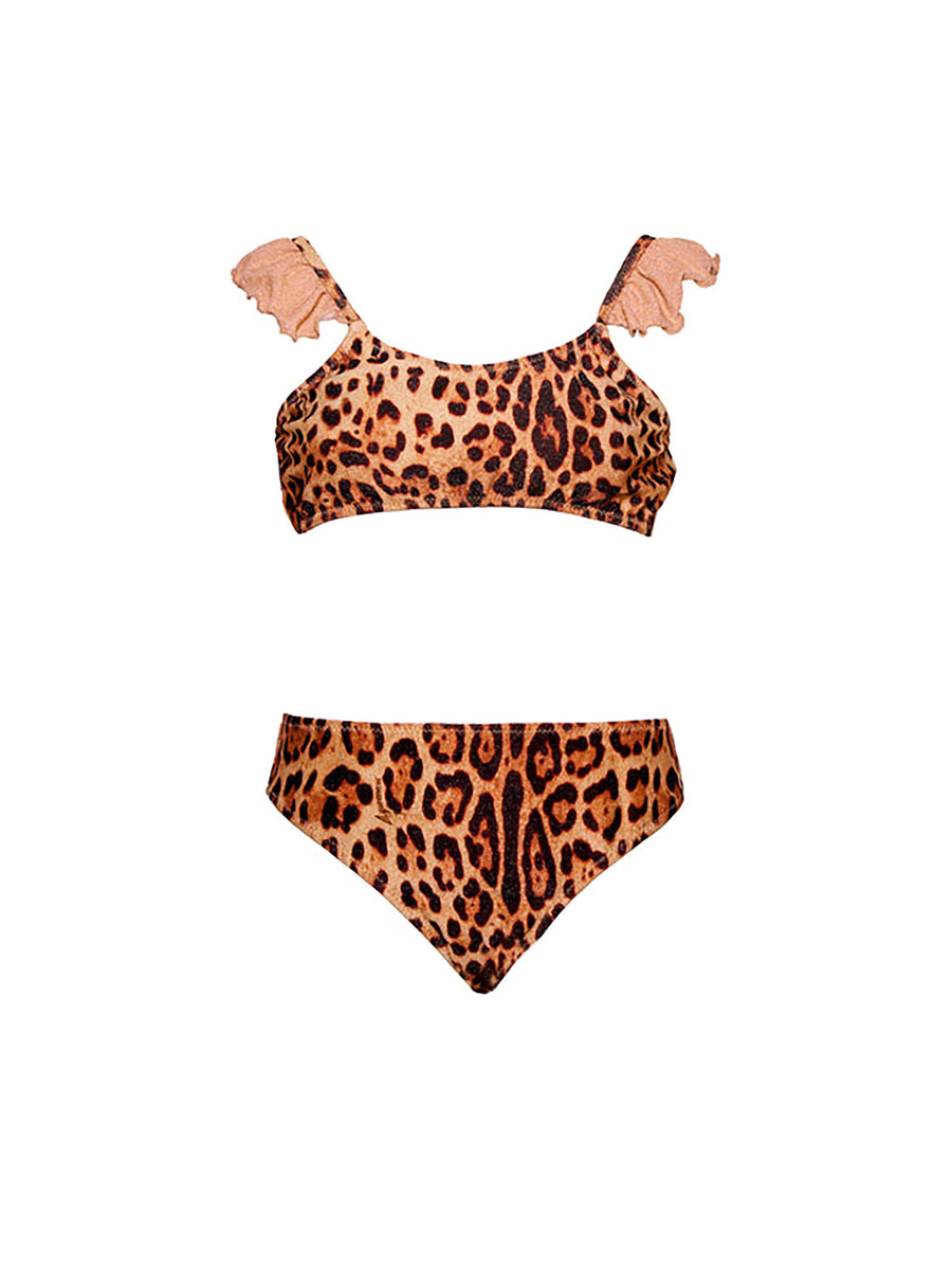 Bikini con top e tessuto lycra leo soul