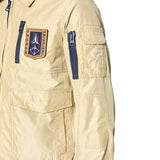 Giubbino zip pilot frecce tricolore beige