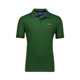 Polo manica corta basic piquet verde foresta