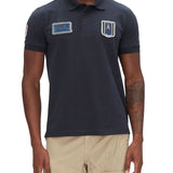 Polo manica corta leader piquet blu