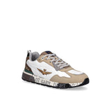 Sneakers Pilot nylon/suede bianco/beige