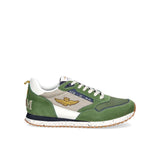 Sneakers Pilot nylon/suede verde/beige