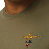 T-shirt manica corta basic jersey verde