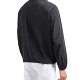 Giubbino con zip e placchetta logo nero