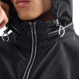 Giubbino con zip e placchetta logo nero