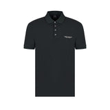 Polo jersey di cotone con micro logo Milano/NY verde