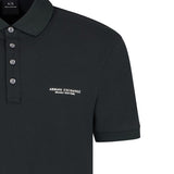 Polo jersey di cotone con micro logo Milano/NY verde