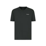 T-shirt jersey di cotone mini logo sul petto verde