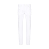 Jeans 5 tasche slim fit denim bianco