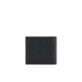 Portafogli pattern logo allover nero