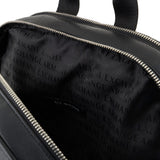 Zaino stile office con logo in metallo nero