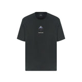 T-shirt logo prisma stampato sul petto verde