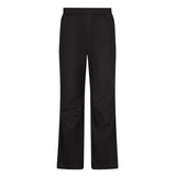 Pantalone chino wide-leg stile jogging in cotone nero