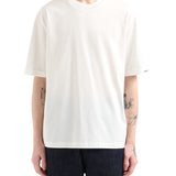 T-shirt con logo ricamato sulla manica bianco