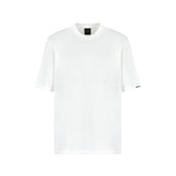 T-shirt con logo ricamato sulla manica bianco