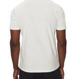 T-shirt stampa logo centrale bianco