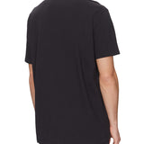 T-shirt stampa logo centrale blu