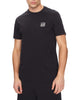 t-shirt-placca-logo-sul-petto-blu