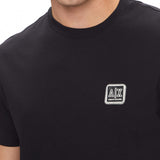 T-shirt placca logo sul petto blu
