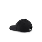 Cappello baseball con logo oversize a contrasto nero