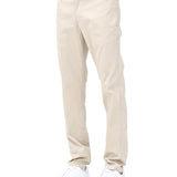 Pantalone chino in cotone stretch taupe